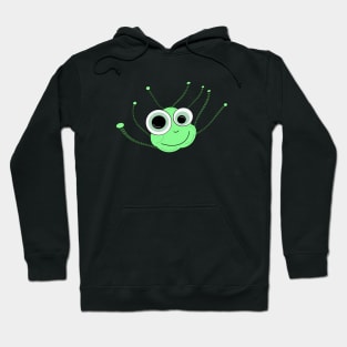 Green monster with tentacles Hoodie